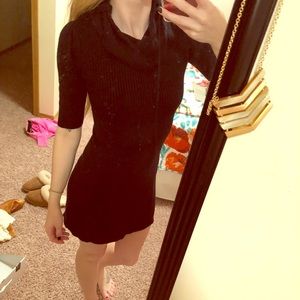 Black sweater dress